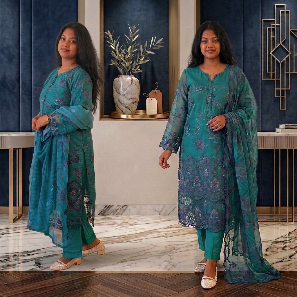 Stunning Teal Ensemble