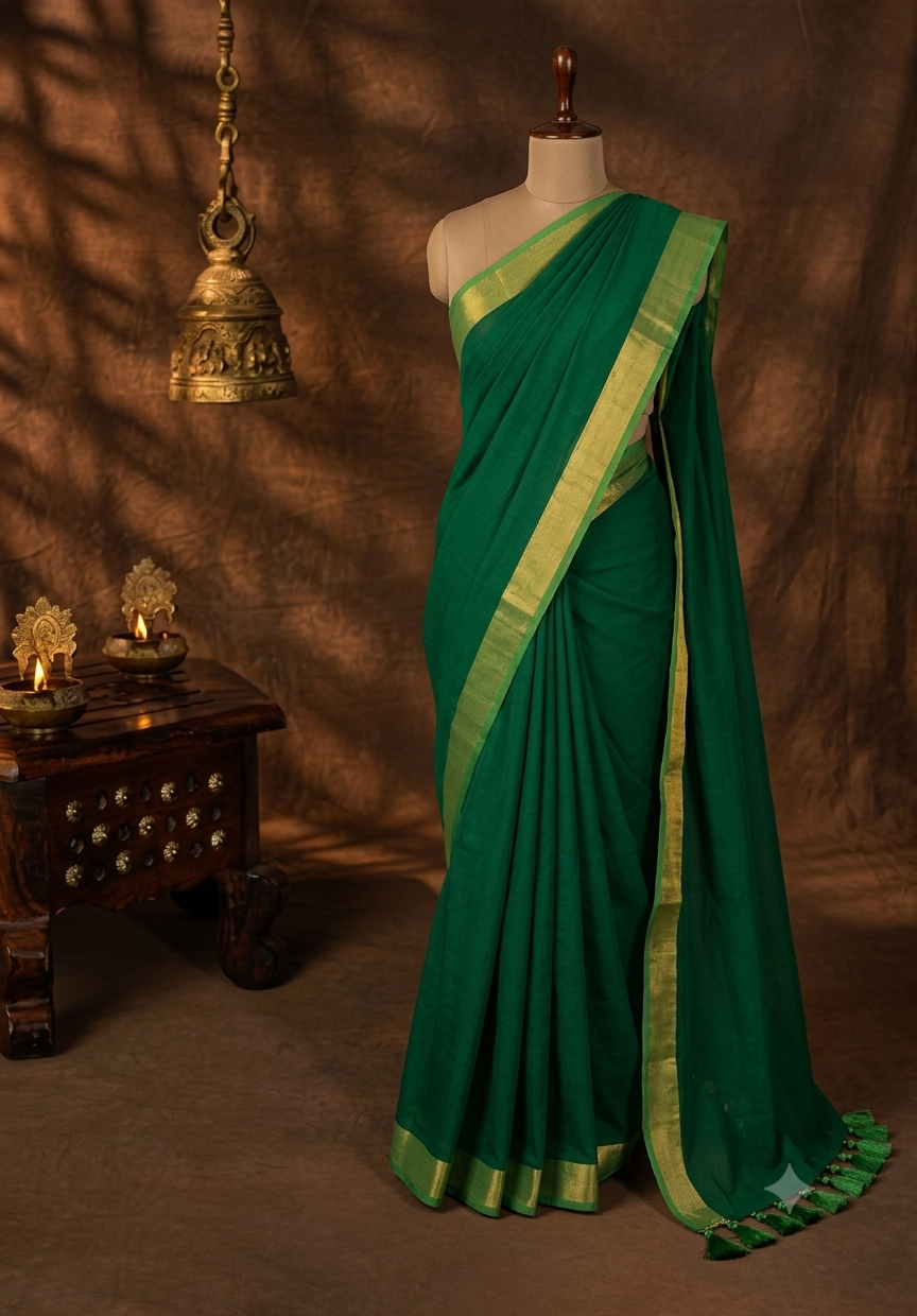 Royal Silk Saree Drape